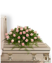 Pink Tranquility Casket Spray Sympathy