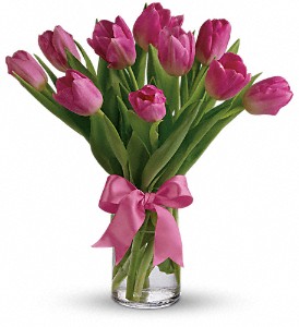 10 PINK TULIPS OR NICEST COLOR 