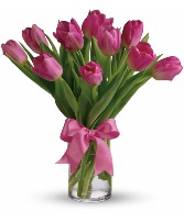 Pink Tulips Arranged  