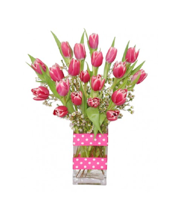 Pink Tulips Fresh Arrangement in Newmarket, ON | FLOWERS 'N THINGS FLOWER & GIFT SHOP