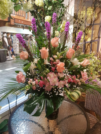 PINK FUSION VASE ARRANGEMENT
