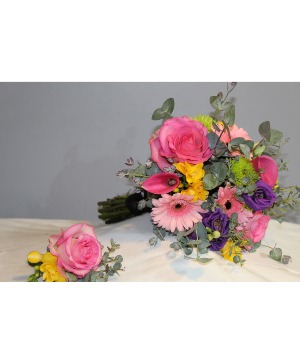 Pink Whimsy Prom Flowers