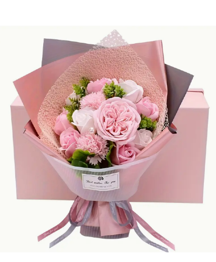 Pink & White Bouquet Gift