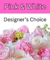 Pink & White Designer's Choice Vase Bouquet