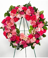 Pink Wreath of Remembrance 