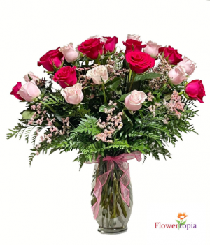 Pinkeligious Rose Arrangement