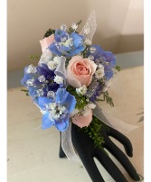 Pinks and Blues  Corsage