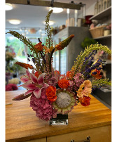 Pinks and Oranges Floral Arrangement