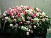 Pinks and Whites Casket Cover