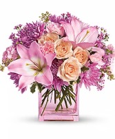 Pinks Whites Pink Cube 