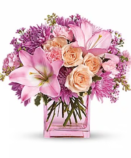 Pinks Whites Pink Cube
