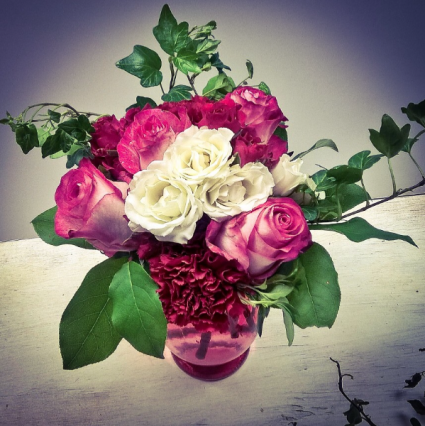 Pinks with Ivy