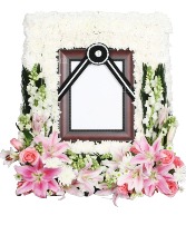 Pink+White Flower Frame 