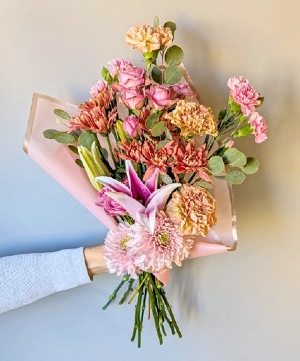 Pinky Promise of Love Wrapped Bouquet