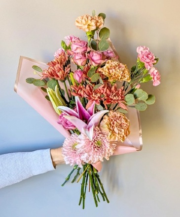 Pinky Promise of Love Wrapped Bouquet in Etobicoke, ON | THE POTTY PLANTER FLORIST