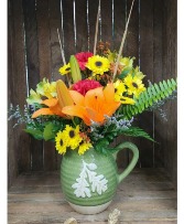 Pitcher full of Posies Fall