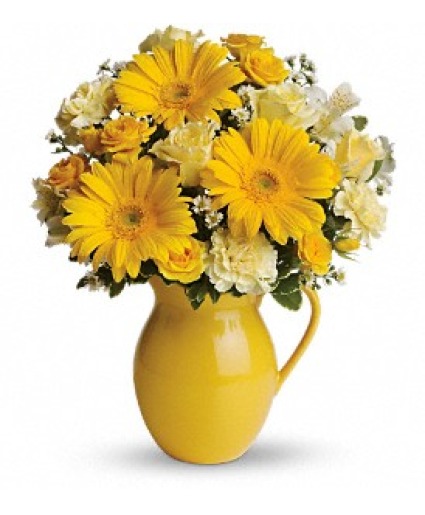 Pitcher of Cheer - 571 Vase arrangement 