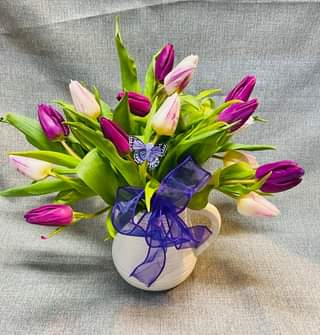 Pitcher of Tulips