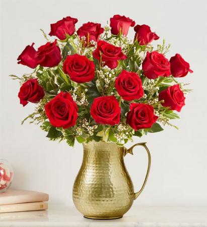 Pitcher Perfect™ 18 Stem Red Rose Bouquet EVERYDAY ROMANCE