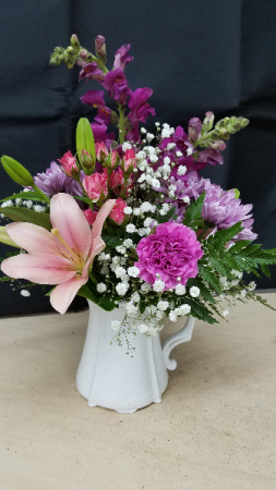 Pitcher Perfect Mom Arrangement Centerpiece