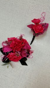 Pixy Carnation Corsage and Boutonniere 