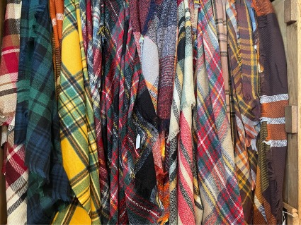 Plaid Blanket Scarves Gift