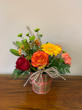 Plaid Harvest Arrangement