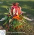 'Plaid Pumpkin' Centerpiece on Candle Holder  