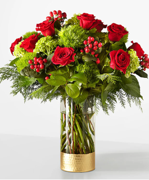 Plaid Throw Blanket Vase Arrangement