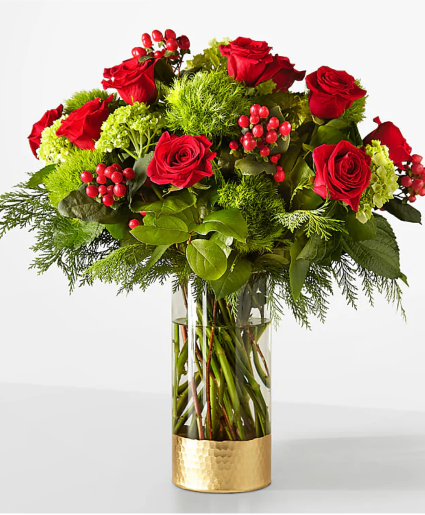 Plaid Throw Blanket Vase Arrangement