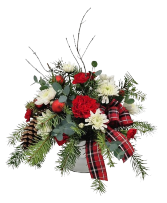 Plaid Tidings Christmas Centerpiece