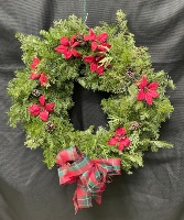 Plaid Wreath 24" Holiday Wreath