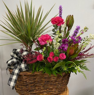 Plant & Fresh flower basket  