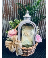 Plant Garden With Lantern With a Light Up Candle  