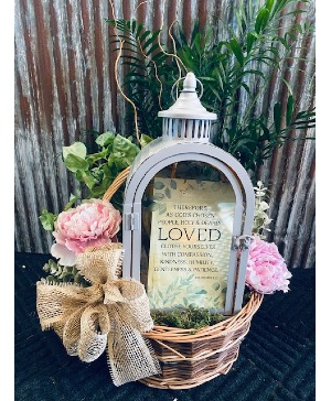 Plant Garden With Lantern With a Light Up Candle  