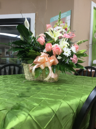 Plant with Fresh Cut Flowers Plant with fresh cut flowers in Lubbock, TX | TOWN SOUTH FLORAL