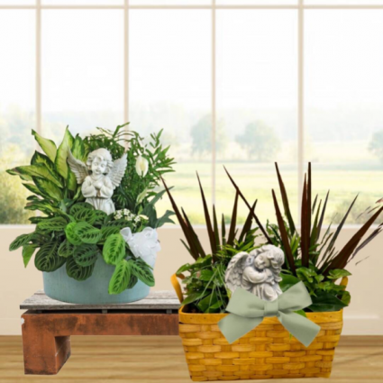 Planter with Angel