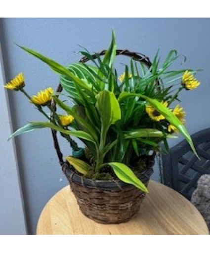Planter with flowers