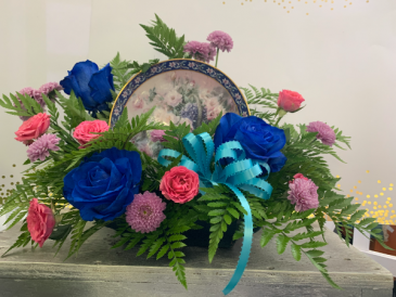 PLATE FLORAL SOLD OUT