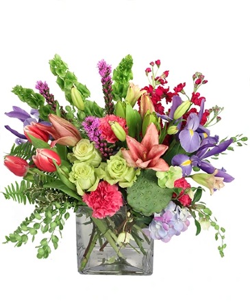 Playful Colors Floral Arrangement in Cary, NC | GCG FLOWER & PLANT DESIGN