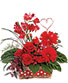 Playful Heart Basket Floral Arrangement