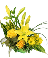 Playful Yellow Flower Arrangement in Highland, Utah | The Painted Daisy Florist