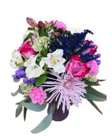 Pleasingly Purple  Fresh Vase Arrangement in Coleman, WI | COLEMAN FLORAL & GREENHOUSES