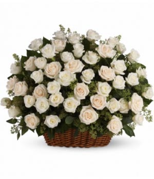 Plegaria Blanca Arreglo Floral para Condolencias