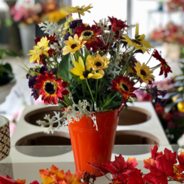 Plentiful Harvest Silk Floral Arrangement  in Mattapoisett, MA | Blossoms Flower Shop