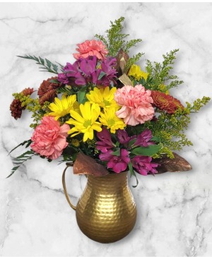 Plentiful Pitcher FHF-T2314 Fresh Flower Keepsake (Local Delivery Only)