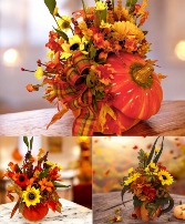 Plentiful Pumpkin Bouquet Silk