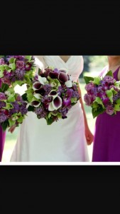 Plum Bridal Bouquet 