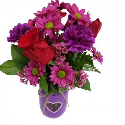 Plum Crazy for You Vase Arrangement