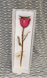 Plum Fuchsia Gold Rose